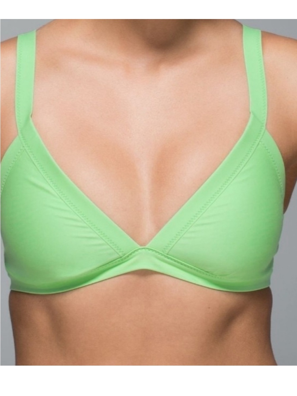lululemon athletica Lime Green Wireless Triangle Bra